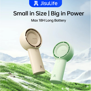 JISULIFE Handheld Fan Life5 Plus Mini Portable Hand Fan 16H USB Rechargeable Personal Battery Operated 5-Speed Small Pocket Fan for Travel Outdoor Students