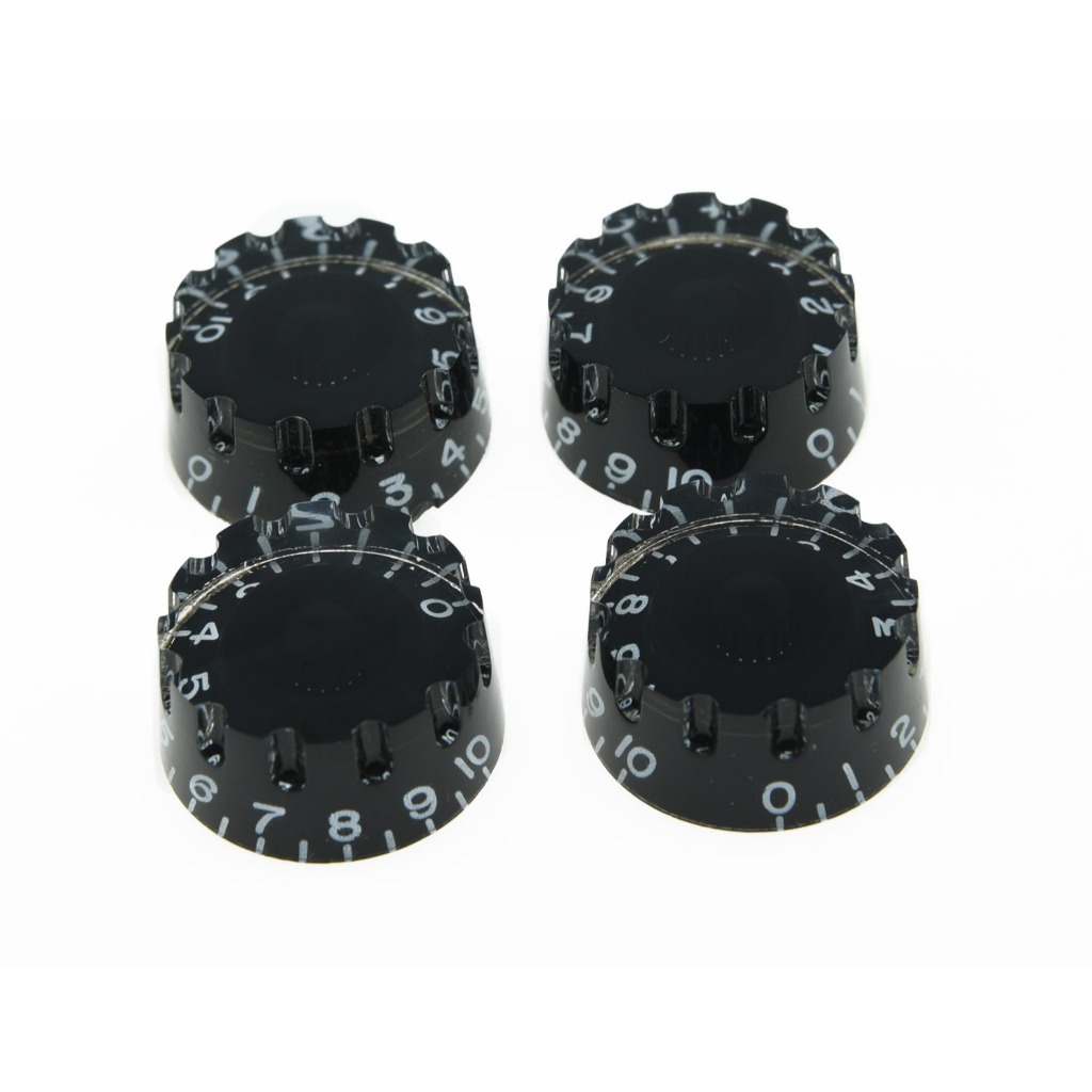 KAISH 4 ชิ้น Knurled เมตริก LP กีตาร์ความเร็ว Dial Knob ปุ่มควบคุมสําหรับ Epi Les Paul/นําเข้ากีตาร์