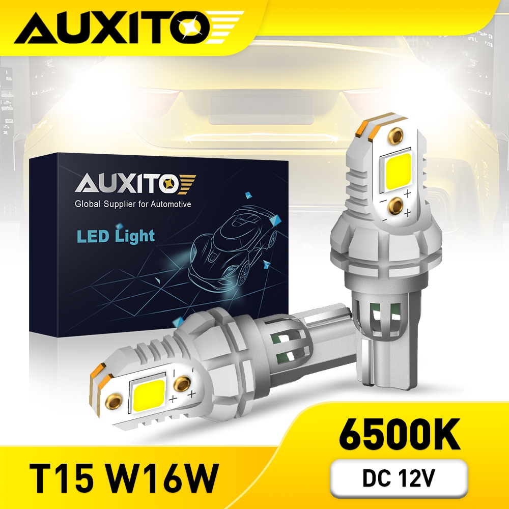 AUXITO หลอดไฟถอยหลัง LED T15 T16 W16W 921 W16W 5050SMD สําหรับสํารองไฟถอยหลัง 2 ชิ้น