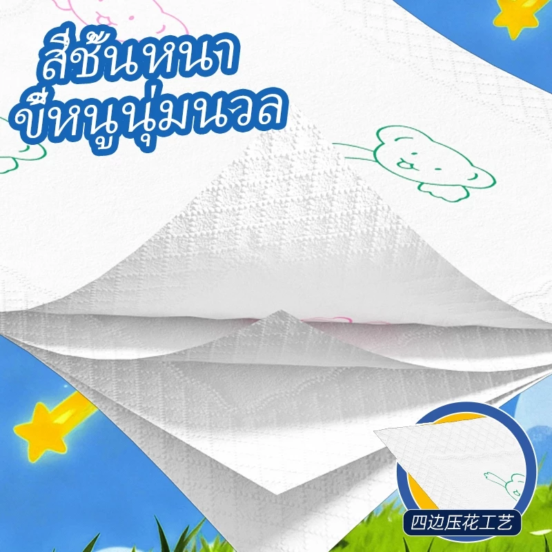 LamPure กระดาษทิชชู่หน้า 4 ชั้น ลายการ์ตูน ขนาดมินิ 20 ห่อ thumbnail 4