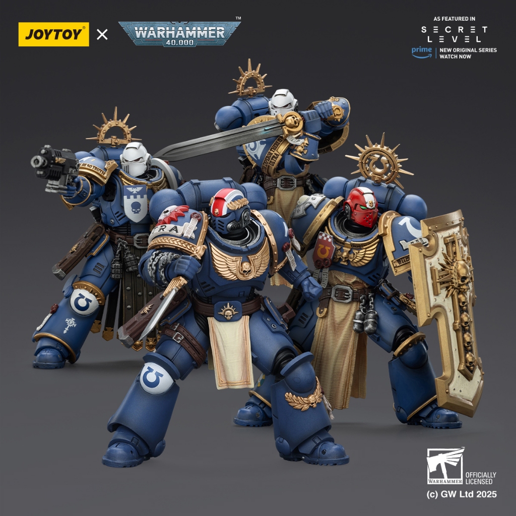 HIPLAY JOYTOY Warhammer Ultramarines Metaurus / Levantus / Torvald 1/18 Scale Action Figure
