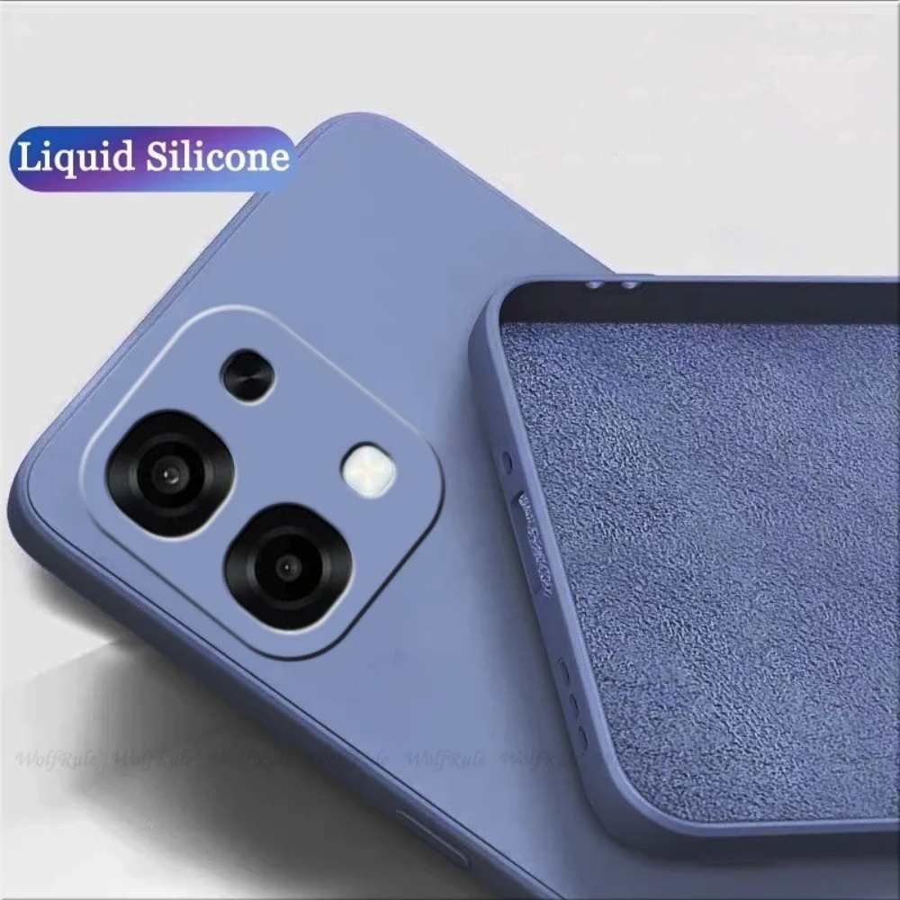 Oppo A6 Pro 2025 สําหรับ Oppo A6X 6X 6 A5Pro A6Pro 4G 5G สแควร์ซิลิโคนเหลวเคสโทรศัพท์แฟชั่นกล้องป้องกันคู่ปลอกนุ่มกันกระแทกฝาหลัง