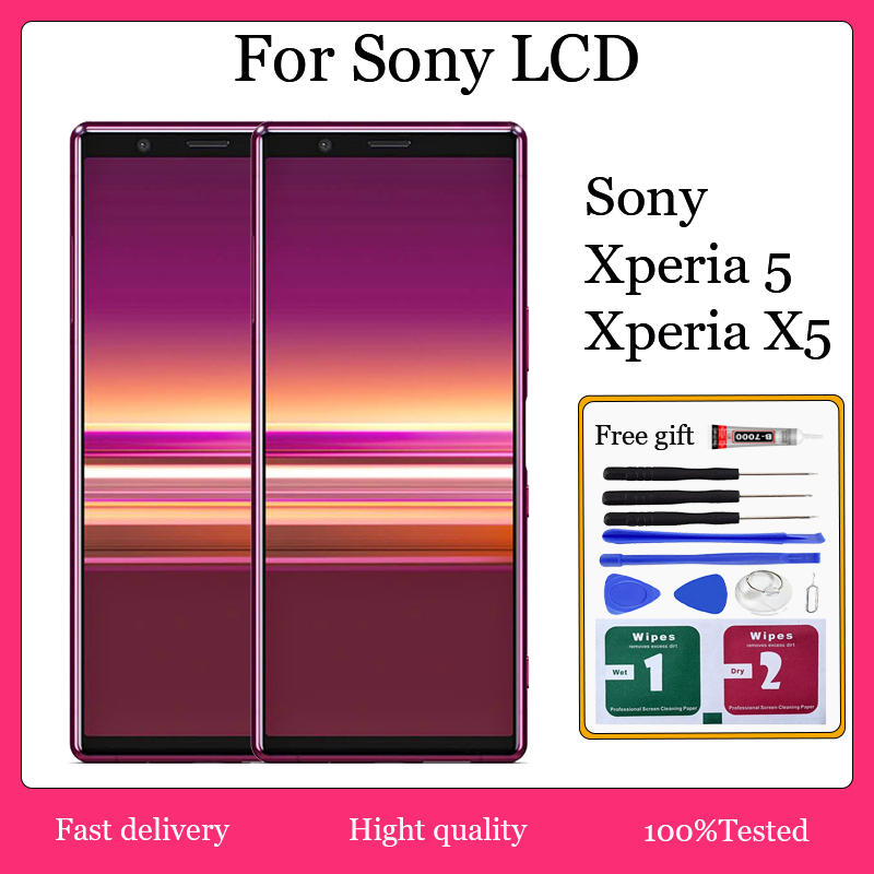 Original สําหรับ Sony Xperia 5 X5 J8210 J8270 J9210 SOV41 SO-01M จอแสดงผล LCD Touch Screen Digitizer