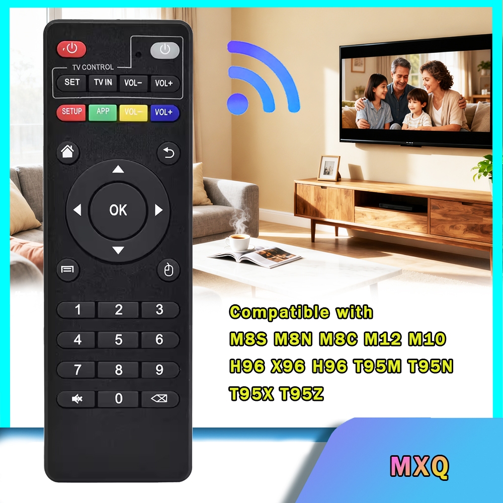 รีโมทคอนโทรลสากล MXQ ใหม่ เข้ากันได้กับกล่องทีวี Android UHD 4K รวมรุ่น MXQ 4K, M8S, M8N, M8C, M12, 