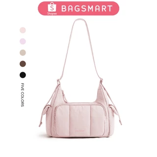 BAGSMART กระเป๋าสะพายสําหรับผู้หญิง Small Puffer Crossbody Bag กระเป๋าถือ Hobo น้ําหนักเบา กระเป๋าอ้วน