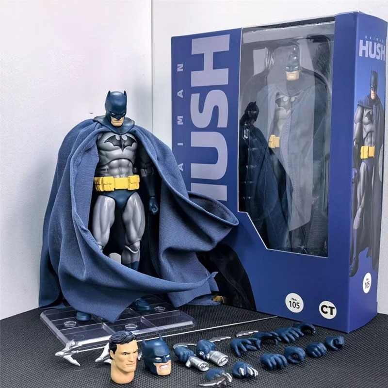 CT Toys Mafex 126 105 Batman Action Figure BLACK/BLUE Ver. โมเดลข้อต่อแบบเคลื่อนย้ายได้