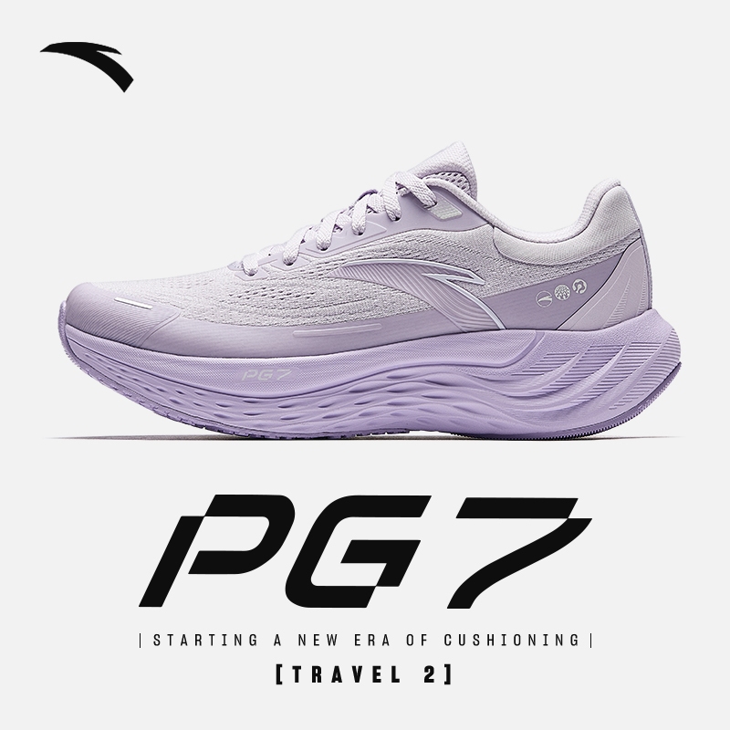 ANTA Travel PG 7  2E Widefoot รองเท้าเดินวิ่งผู้หญิง รับแรงกลับ สำหรับวิ่งเล่น เส้นเทปท์ 122515546R