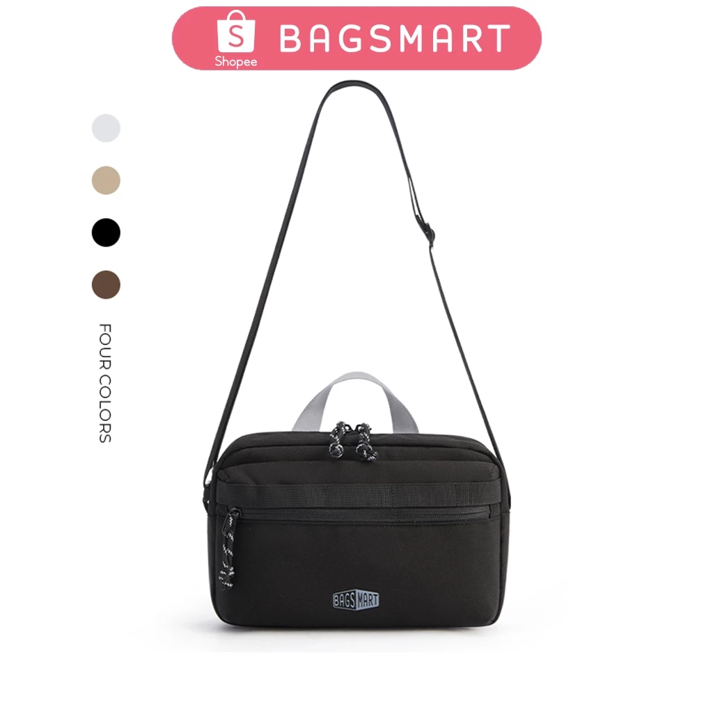 BAGSMART กระเป๋าสะพายข้างสําหรับทั้งชายและหญิงสําหรับกระเป๋าสะพายไหล่กันน้ําความจุขนาดใหญ่เฉพาะทุกวัน