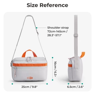 BAGSMART กระเป๋าสะพายข้างสําหรับทั้งชายและหญิงสําหรับกระเป๋าสะพายไหล่กันน้ําความจุขนาดใหญ่เฉพาะทุกวัน