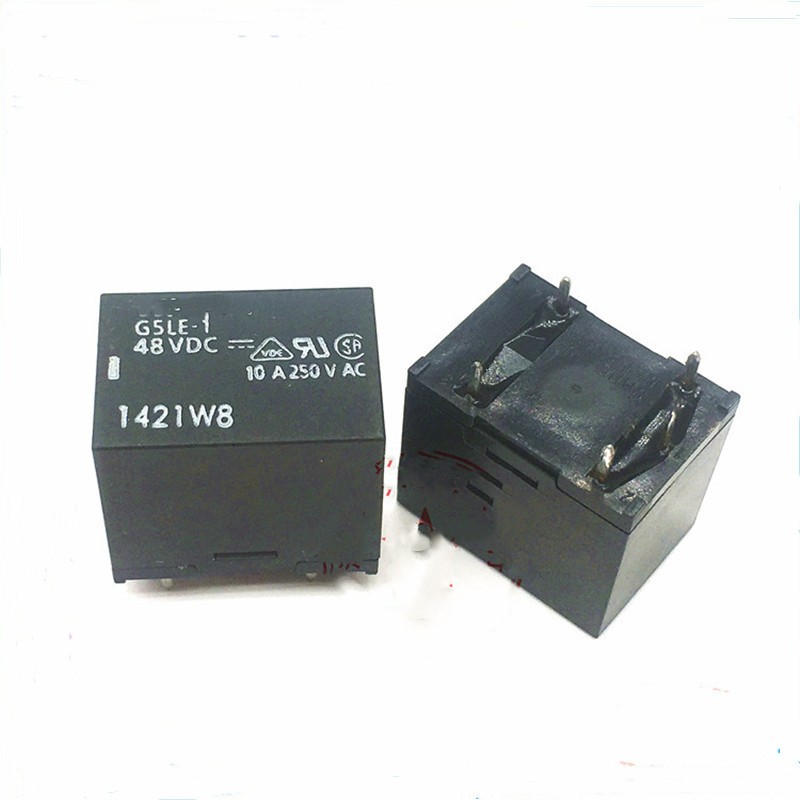 อิเล็กทรอนิกส์ Central Control แม่เหล็กไฟฟ้า DC Power Relay G5LE-1 48VDC G5LE-14-VD 24VDC 5 Pins