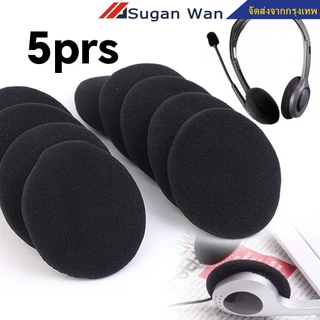 5 คู่ ฝาครอบหูฟัง แผ่นฟองน้ําครอบหูฟัง ฟองน้ำหูฟัง แบบเปลี่ยน สําหรับ foam earphone covers ปลอกโฟม