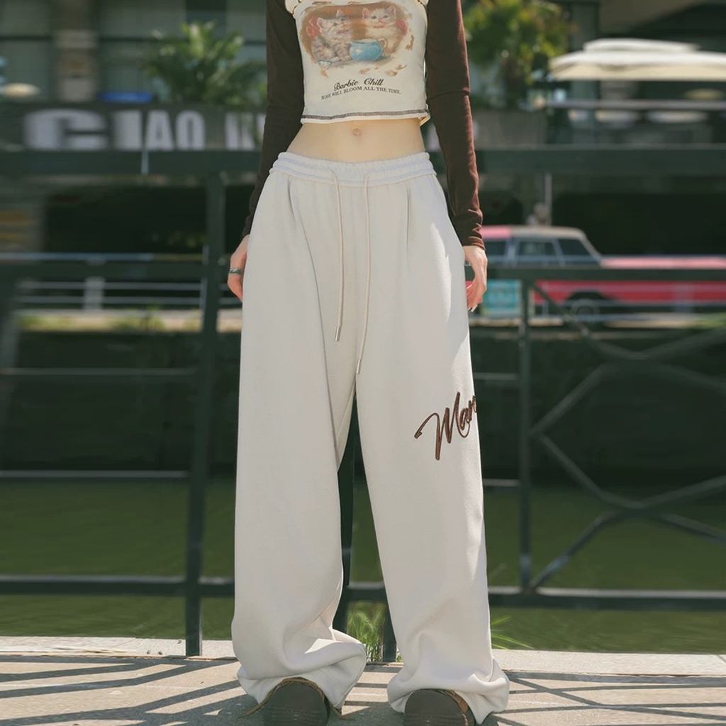 CoolChgกางเกงวอร์มขายาวลําลอง เอวยางยืด ทรงหลวม ขนาดใหญ่ แฟชั่นสําหรับผู้ชาย ไซซ์ M - 3XL คู่รักรุ่นเดียวกัน - รูปที่ 3