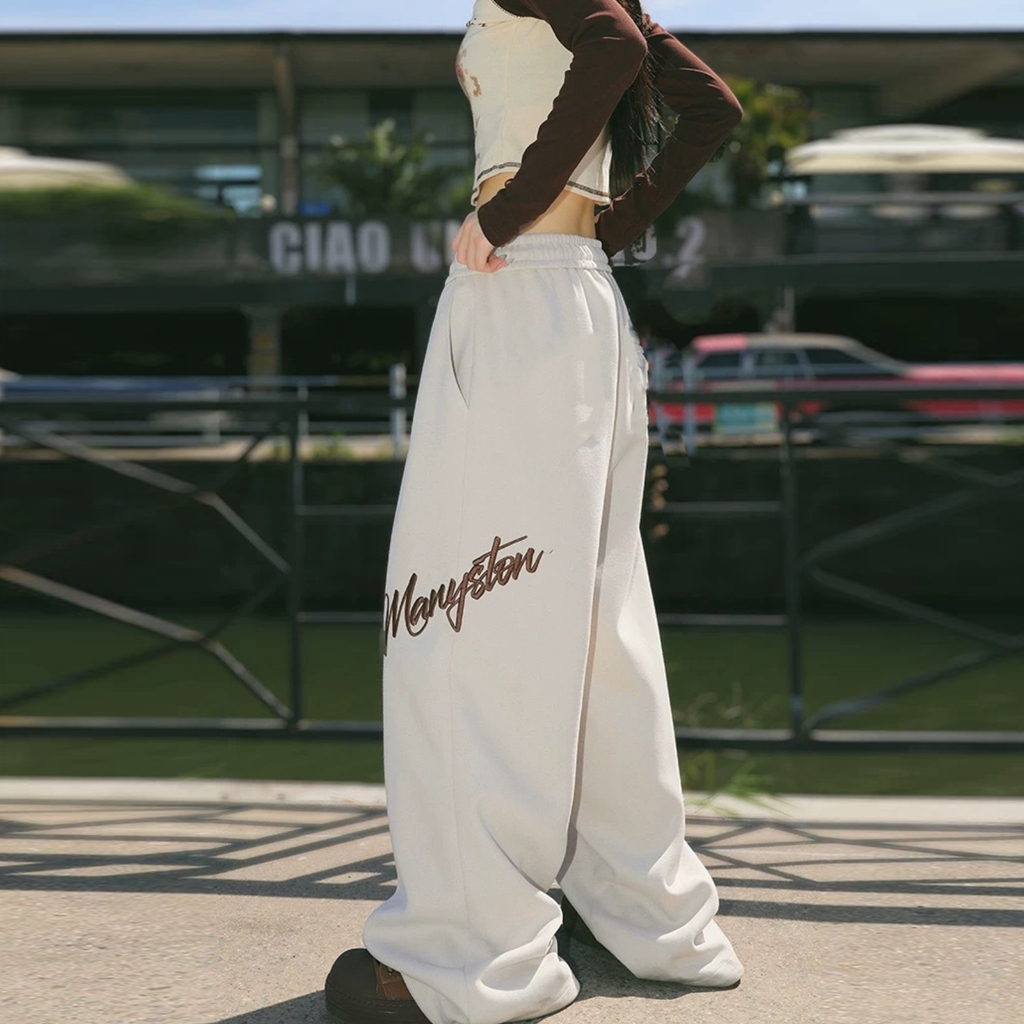 CoolChgกางเกงวอร์มขายาวลําลอง เอวยางยืด ทรงหลวม ขนาดใหญ่ แฟชั่นสําหรับผู้ชาย ไซซ์ M - 3XL คู่รักรุ่นเดียวกัน - รูปที่ 7