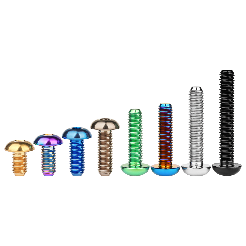 Wanyifa สลักเกลียวไทเทเนียม หัวกลม M5x8 10 12 15 18 20 25 30 มม. ISO7380 สําหรับ Nmax aerox Xmax PCX Mio Sniper