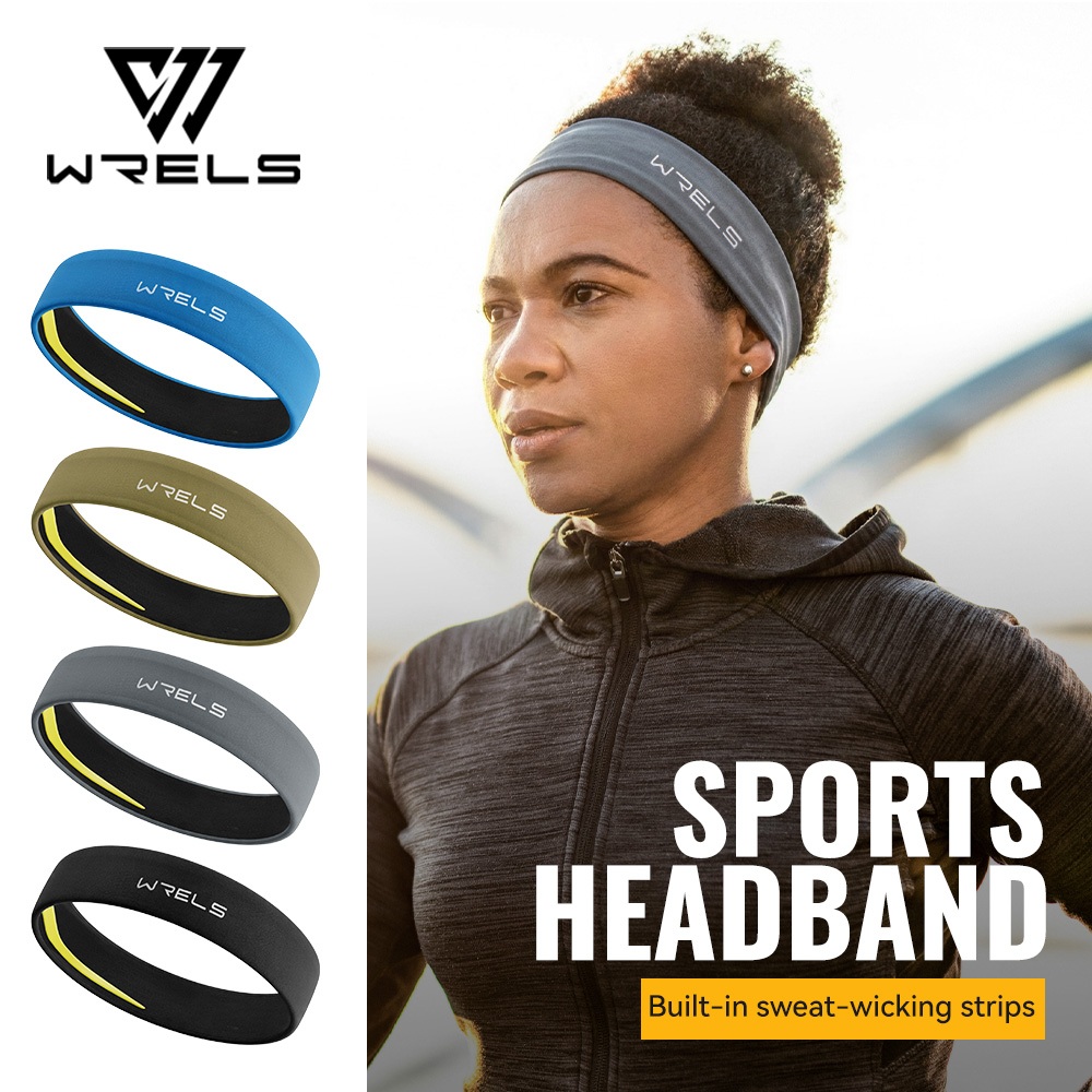 คุณค่า ที่คาดผมซับเหงื่อซิลิโคนแถบเหงื่อสูงลื่นออกกําลังกายโยคะบาสเกตบอล ชม.58