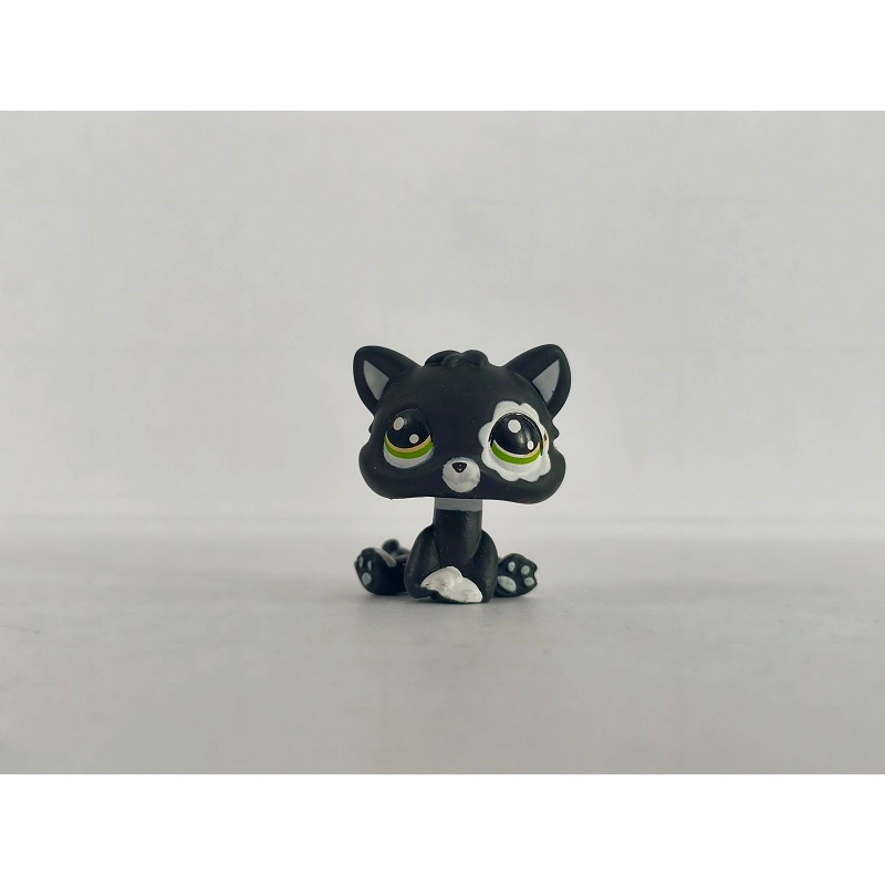 LPS Toy pet shop Black Kitten Baby Cat Green Eyes Littlest Pet Shop ของเล่นเด็ก #7785