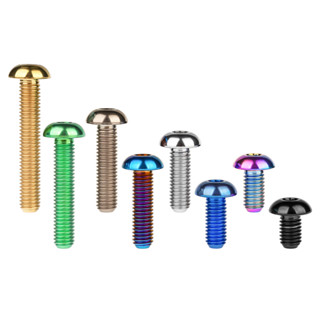 Wanyifa สกรูไทเทเนียม M4 x 6 8 10 12 15 20 มม. หัวทรงครึ่งวง…