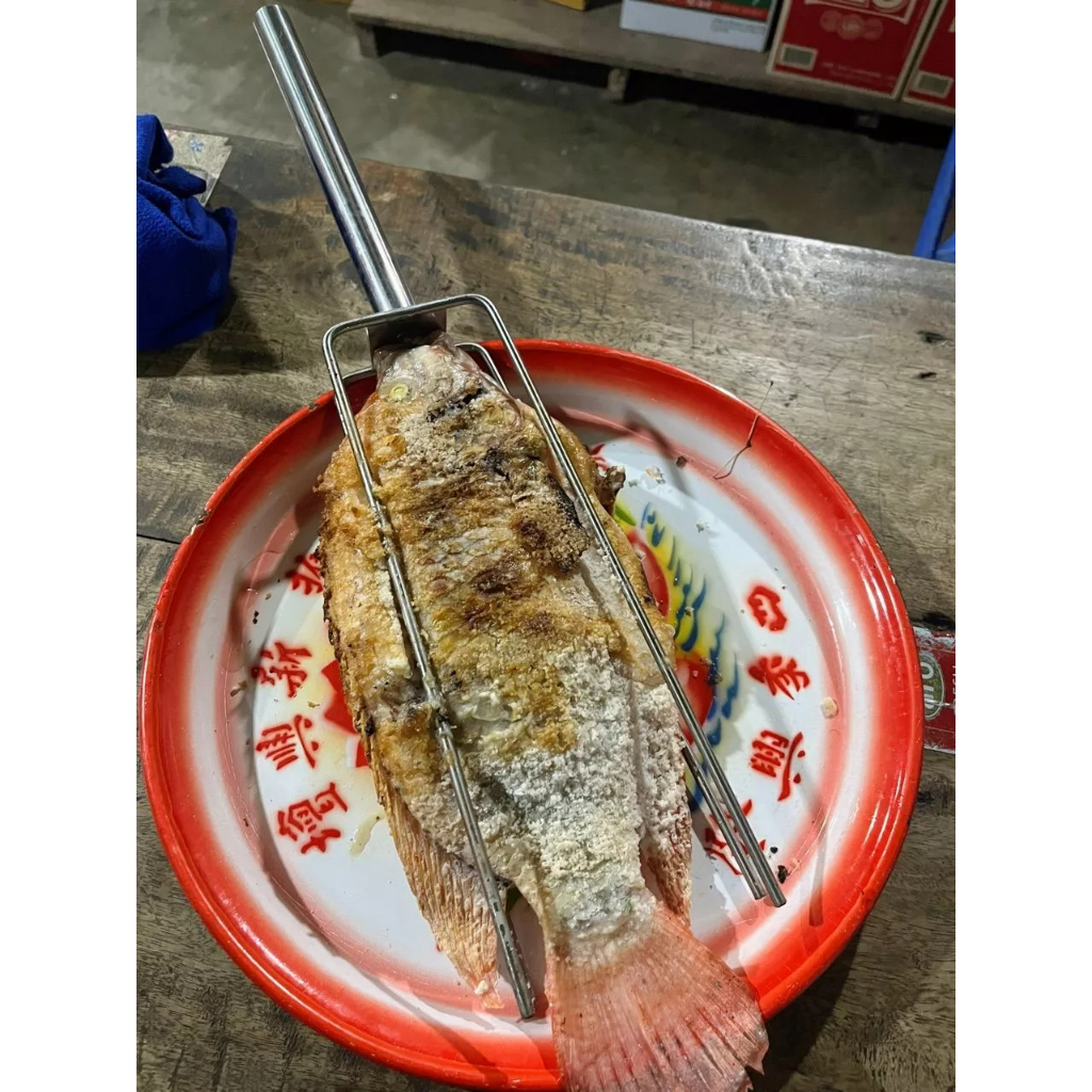 [🚚บริการจัดส่งทั่วประเทศ]ที่ย่างปลาสแตนเลส สแตนเลสเกรดดีไม่เป็นสนิม ย่างปลานิล ปลาทับทิม อุปกรณ์ย่างปลา ที่ย่างปลาเผา - รูปที่ 2