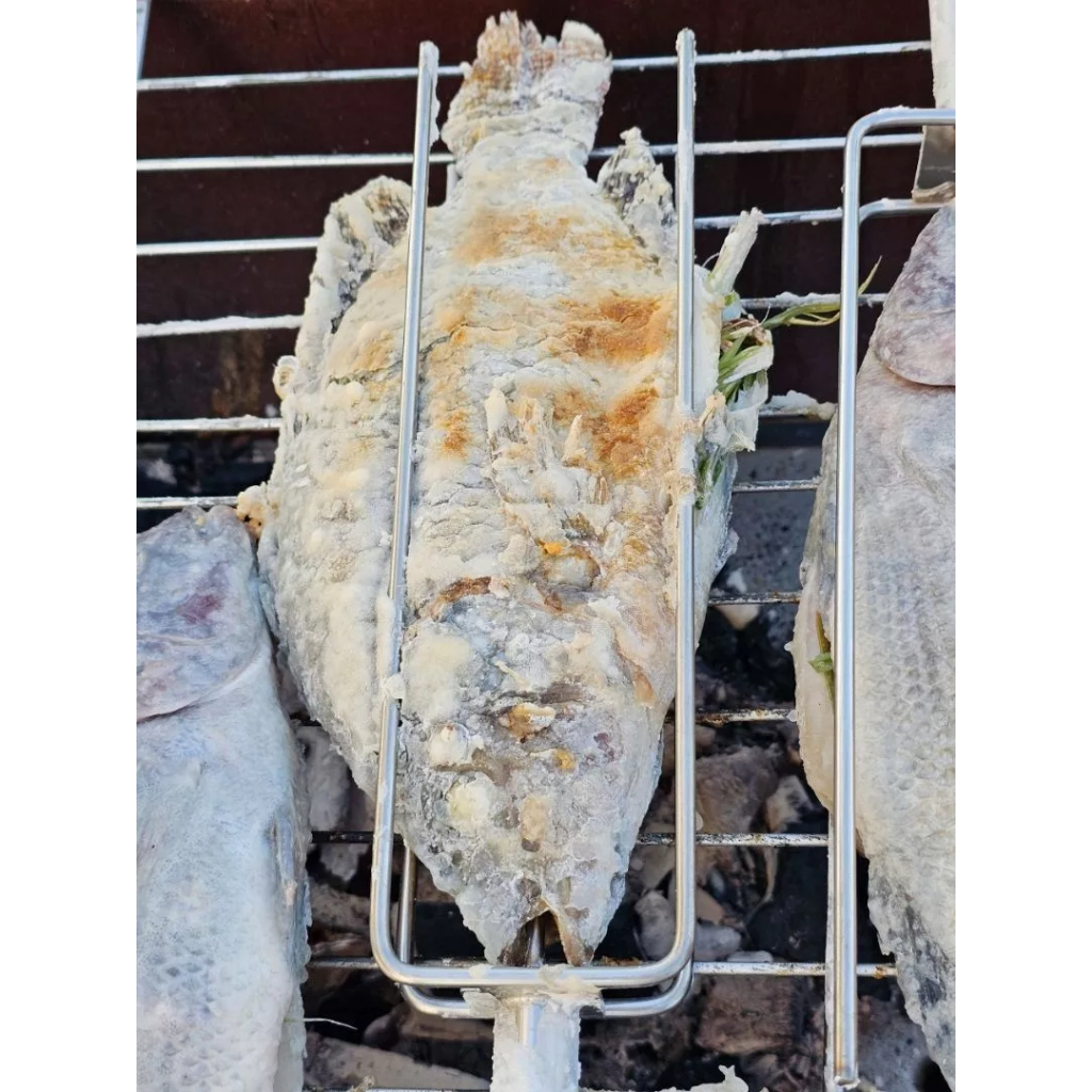 [🚚บริการจัดส่งทั่วประเทศ]ที่ย่างปลาสแตนเลส สแตนเลสเกรดดีไม่เป็นสนิม ย่างปลานิล ปลาทับทิม อุปกรณ์ย่างปลา ที่ย่างปลาเผา - รูปที่ 3