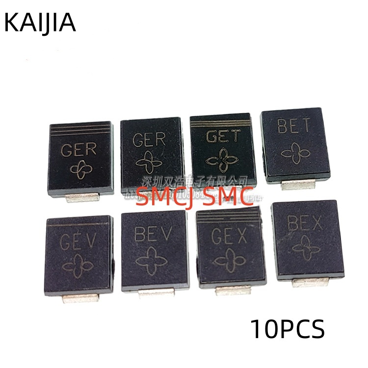 5-10PCS ไดโอดในสต็อก SMCJ43A GFT SMCJ43CA BFT SMCJ45A GFV SMCJ45CA BFV SMCJ48A GFX SMCJ48CA BFX SMCJ51A GFZ SMCJ51CA BFZ SMCJ54A GGE SMCJ54CA BGE SMCJ58A GGG SMCJ58CA BGG SMCJ60A GGK SMCJ60CA BGK SMCJ64A GGM SMCJ64CA BGM SMCJ70A GGP SMCJ70CA BGP SMC