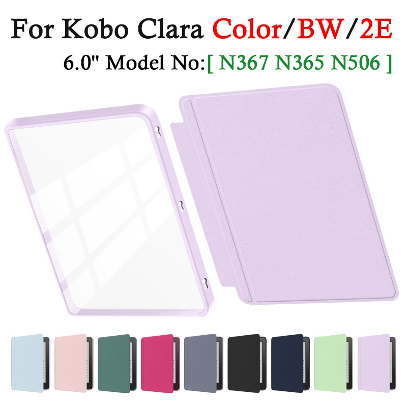 สําหรับ Kobo Clara BW / สี 2024 N365 N367 6 2in1 E-Reader กรณีอะคริลิค Snap-on Clara 2E N506