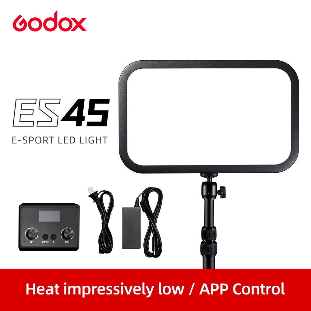 Godox ES45 ชุดไฟ LED E-Sports 2800K-6500K ติดตั้งพร้อม APP และรีโมท