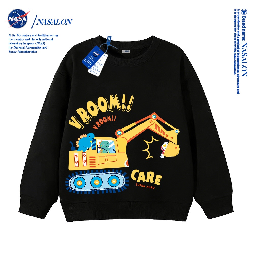 NASA เสื้อกันหนาวแขนยาวเด็ก(2-14ขวบ) เสื้อกันหนาวมีฮู้ด ลายการ์ตูนรถยนต์ ผ้าฝ้ายนุ่ม ใส่ได้ทั้งเด็กชาย-หญิง อายุ 1-12 ปี