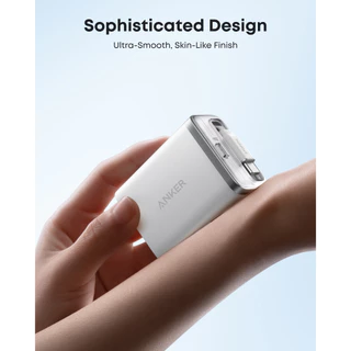 ANKER Nano 35W Fast GaN Charger | Max 2-Port Compact Charger |พร้อมสายแบบพับเก็บได้รองรับ Super Fast Charging | Anker InstaCord Retractable ในตัวที่ทนทาน| พร้อม iPhone 17 Pro Max/16/15 Series, iPad, และอื่นๆ