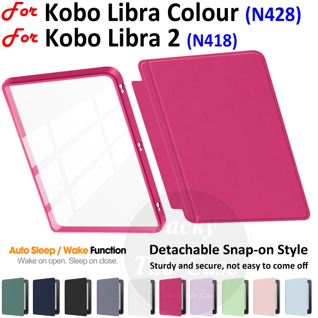สําหรับ Kobo Libra สี 7 "อะคริลิค N428 N418 ที่ถอดออกได้ Snap-on 2in1 สําหรับ Kobo Libra 2 Libra2