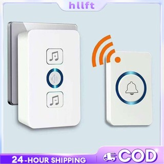 Wireless Doorbell Smart Home Door Bell Waterproof With 62 Ringtones Hole Free Installation battery