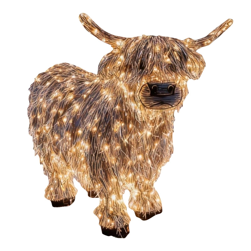 Lights Up Cow Charming Garden Yard ตกแต่งสําหรับในร่มกลางแจ้ง