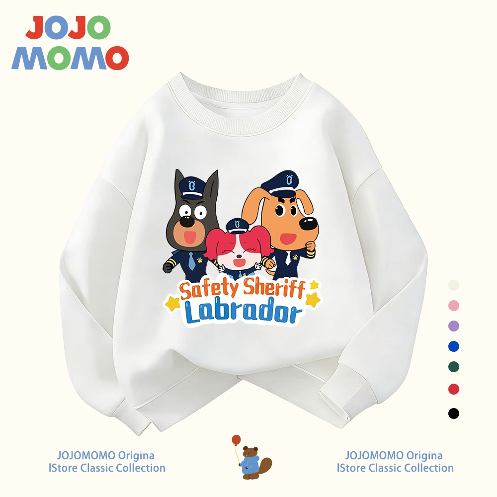【จัดส่งเร็ว】เสื้อกันหนาวเด็ก แขนยาว ลาย Sheriff Labrador ใส่สบาย ระบายอากาศดี สำหรับเด็กอายุ 3-16 ปี
