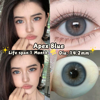[องศา -0.00 ~ -5.00] UYAAI คอนแทคเลนส์นิ่ม สีฟ้า สีเทา คอนแทคเลนส์ตาโต 14.2 มม.
