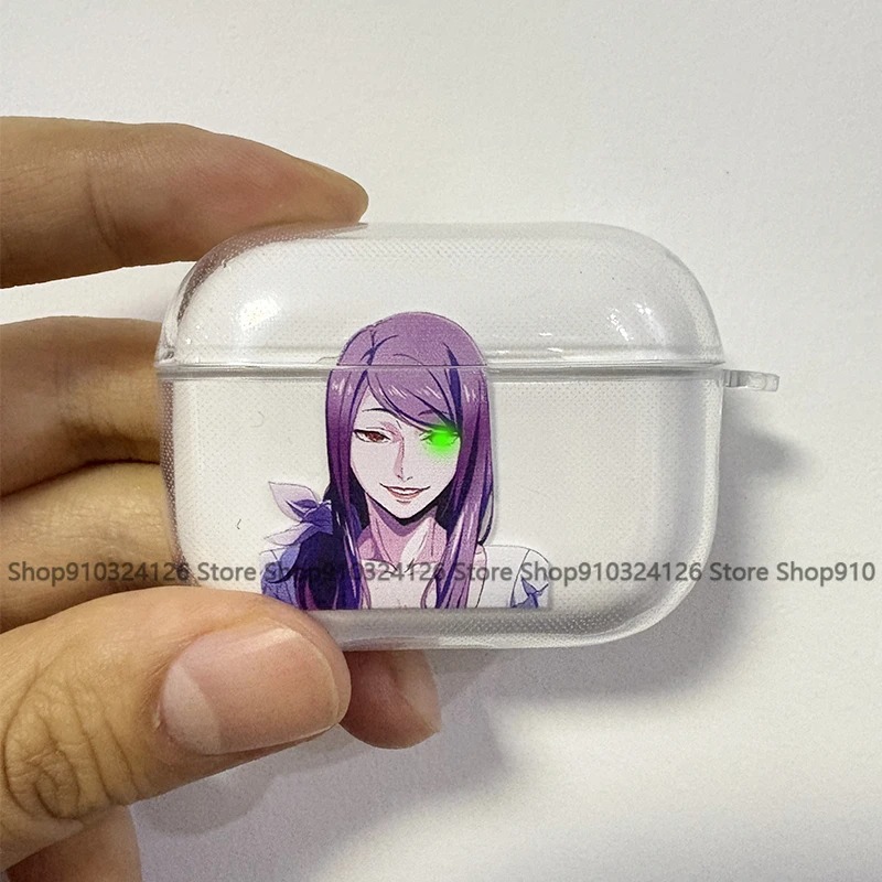 อะนิเมะ cool Tokyo Ghoul Kamishiro Rize กรณีซิลิโคนอ่อนนุ่มสําหรับ AirPods 4 Pro 1 2 3 ใสหูฟังบลูทูธ