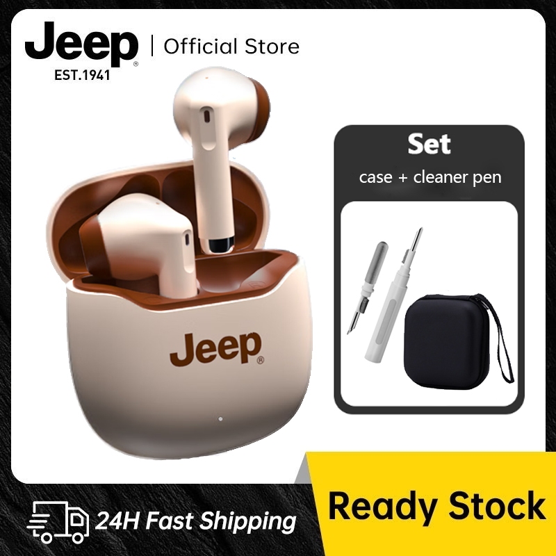 Jeep True หูฟังบลูทูธไร้สาย HiFi เสียงดี HD Calls กันน้ํา หูฟังชุด สําหรับ Android IOS