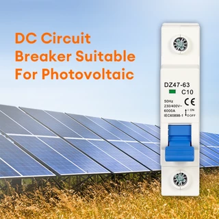 PowMr 10A -63A AC และ DC Circuit Breaker Miniature Safety Breaker สําหรับพลังงานแสงอาทิตย์สวิทช์ 1POLE Din Rail โลหะ Groove Flame-Retardant วัสดุ