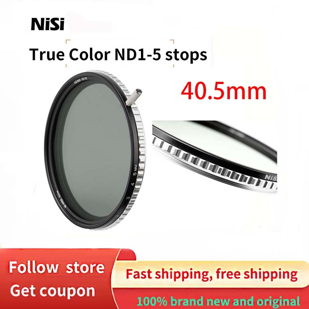 NiSi - 40.5mm Swift True Color ND-Vario, 1-5 Stops (ND2-ND32) Variable ND Filter, กระจกออปติคอลเคลือ