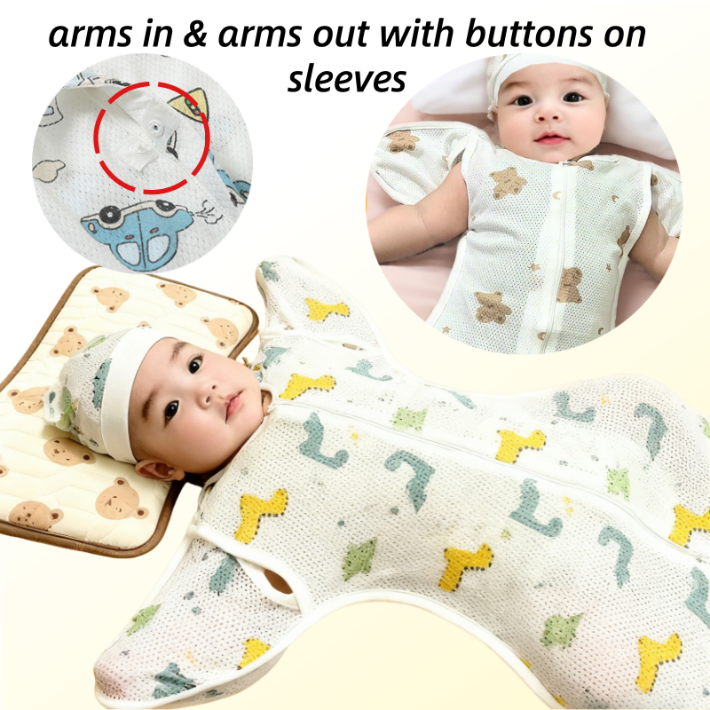 ผ้าห่อตัวเด็กซิปผ้าฝ้ายมาเลเซียสต็อก selimut bayi ผ้าห่อตัวเด็กแขนการ์ตูนเด็กซิปห่อตัวเด็กผ้าห่มถุงนอนเด็ก bedung เด็ก saiz bessar bedung ซิป kain - รูปที่ 2