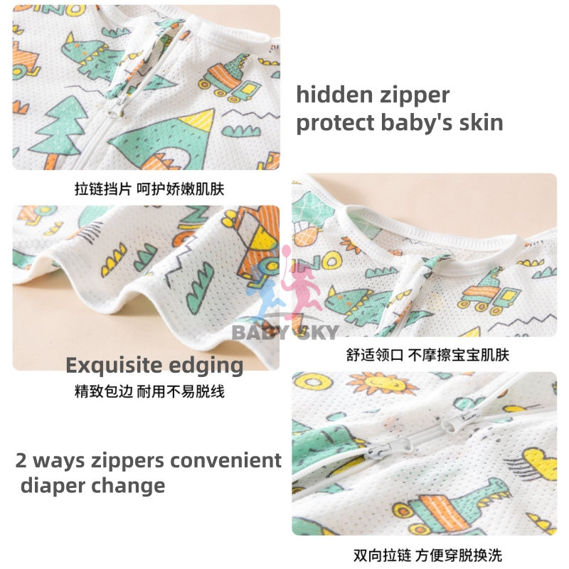 ผ้าห่อตัวเด็กซิปผ้าฝ้ายมาเลเซียสต็อก selimut bayi ผ้าห่อตัวเด็กแขนการ์ตูนเด็กซิปห่อตัวเด็กผ้าห่มถุงนอนเด็ก bedung เด็ก saiz bessar bedung ซิป kain - รูปที่ 6