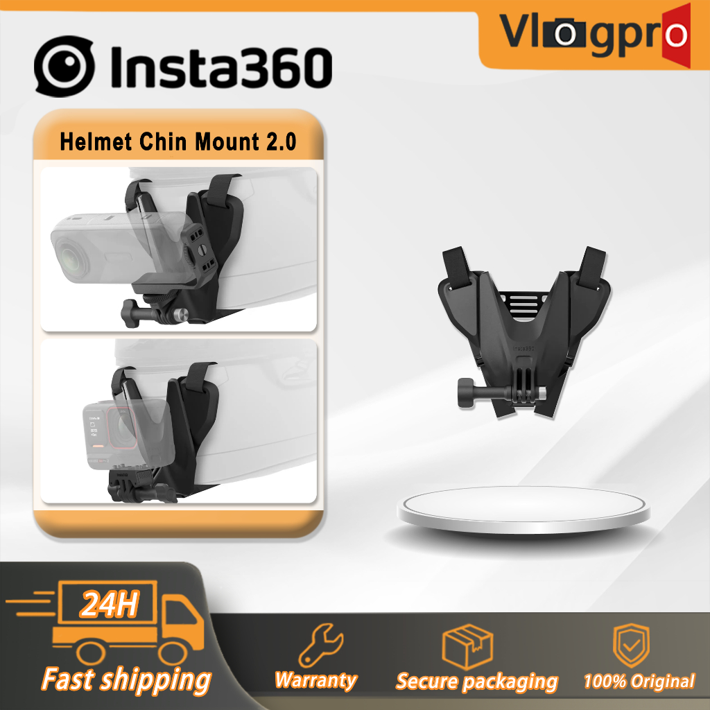 Insta360 หมวกกันน็อค Chin Mount 2.0 สําหรับ GO Ultra/X5/X4 Air/Ace Pro 2/GO 3S