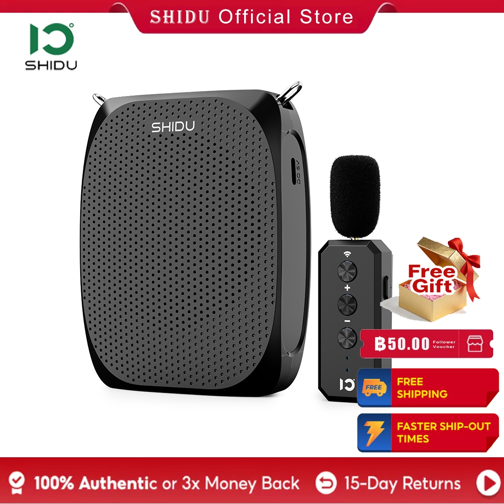 SHIDU 10W ไมค์ช่วยสอน S615 ไมค์ไกด์ ลําโพงช่วยสอน มัคคุเทศก์ โทรโข่งลําโพงช่วยสอน