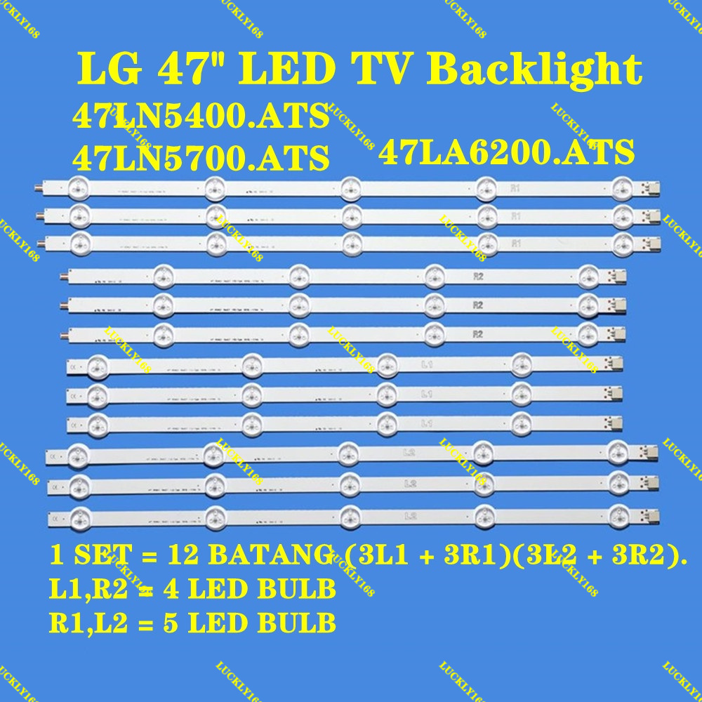 47LN5400 / 47LN5700 / 47LA6200 LB 47 INCH LED TV BACKLIGHT ( LAMPU TV ) LED BACKLIGHT 47LN5400.ATS 4