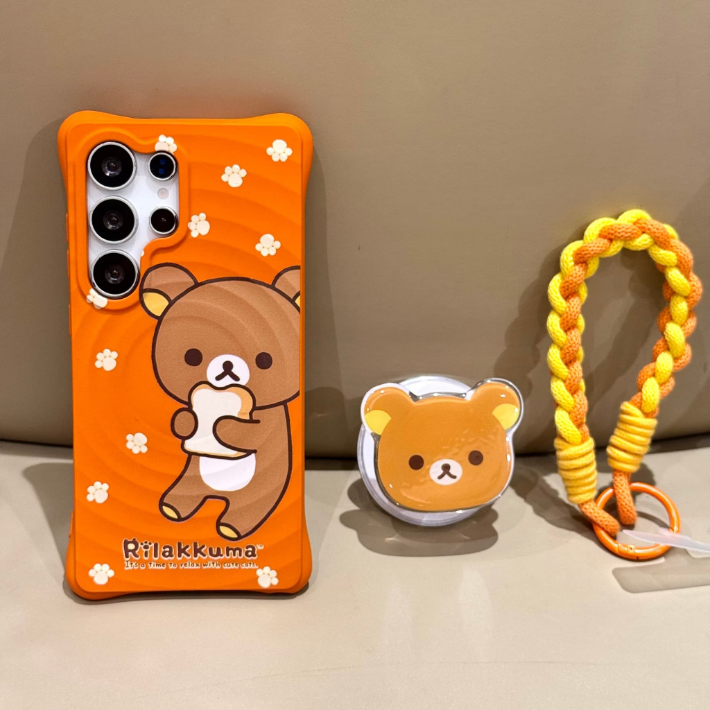 สะท้อนคลื่น การ์ตูนน่ารัก ใจเย็น ๆ หมีน้อย Magnetic วงเล็บ ซองโทรศัพท์ Samsung Galaxy S26 Ultra S26 Plus S26 S25 Ultra S25 Plus S25 S24 Ultra S24 Plus S24 S23 Case เคสโทรศัพท์ใหม่ ซิลิโคนอ่อนนุ่มป้องกันการตก เคสมือถือซัมซุง