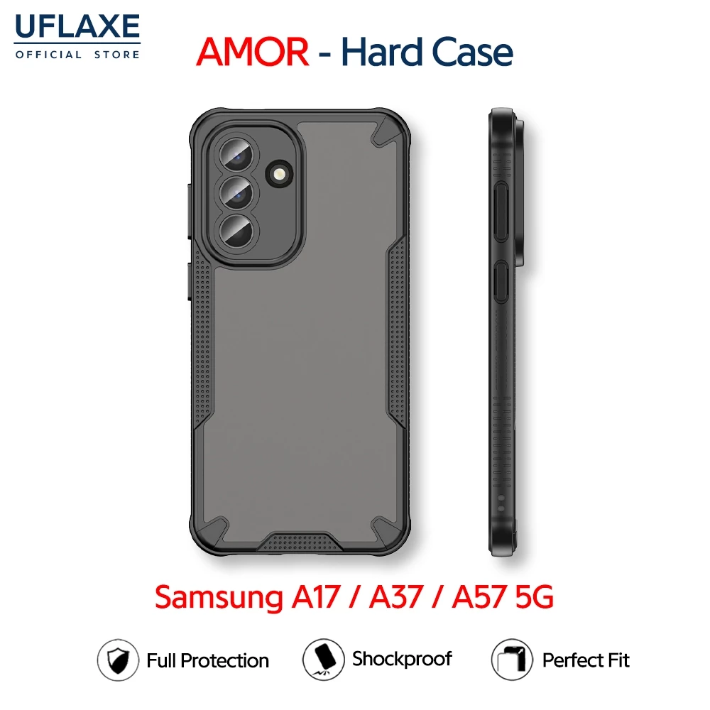 UFLAXE AMOR - เคส Samsung Galaxy A57 / A17 / A37 5G - เคสแข็งกันกระแทกด้าน เคสโทรศัพท์กันรอยนิ้วมือการปกป้องเต็มรูปแบบ