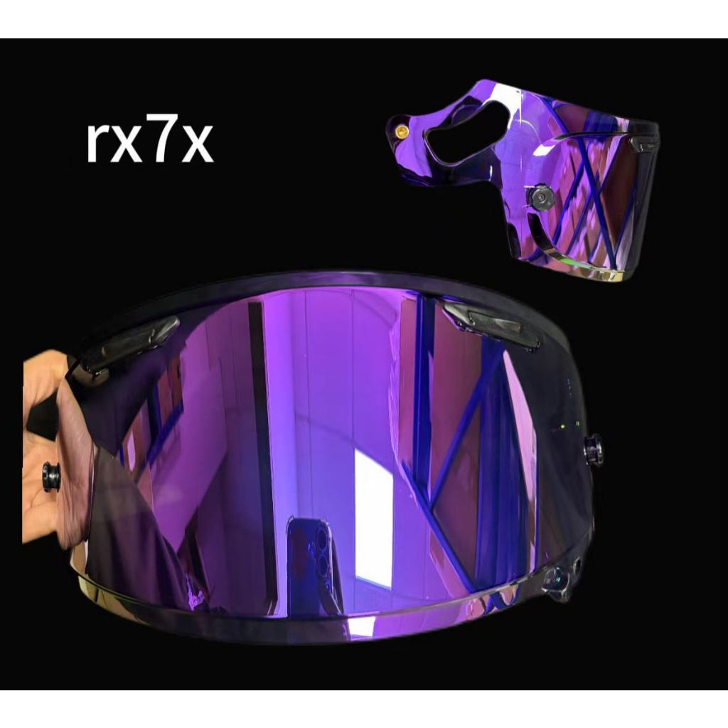 [2025ใหม่] RX7X เลนส์หมวกกันน็อคพื้นผิวตรงไฟฟ้า Adapt RX7V NEOXDVAS กระจกเลนส์หมวกกันน็อครถจักรยานยนต์ ราคา ถูกที่สุด ดีลบีเคเค