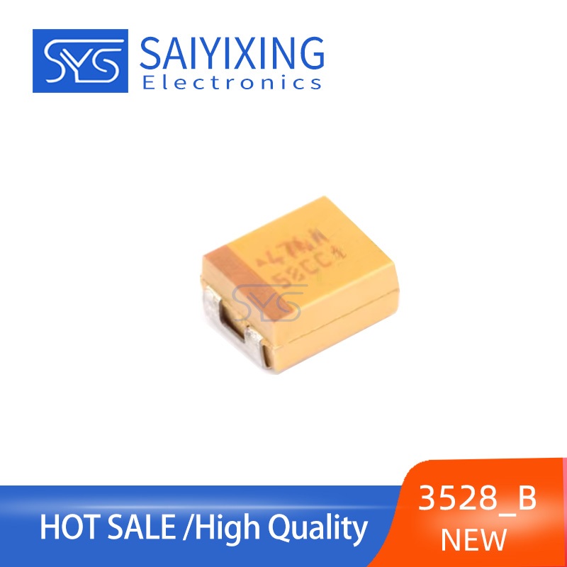 10PCS 3528 _ B ประเภท Patch Tantalum Capacitor 476A 47uF 10V 107J 100uF 6.3V