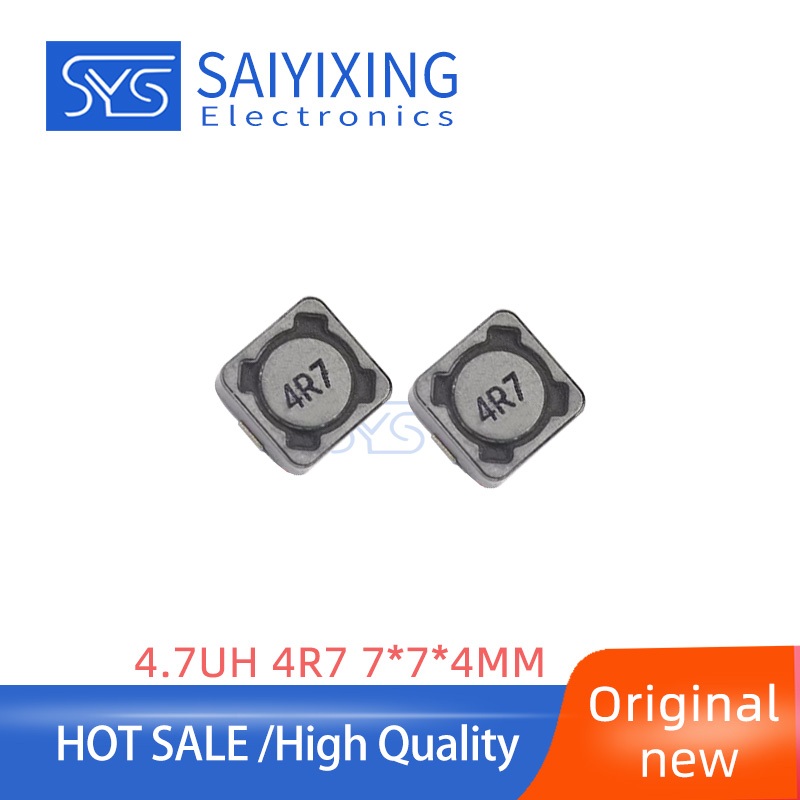 10 ชิ้น CDRH74R 7 * 7 * 4 ชิปเหนี่ยวนําไฟฟ้า 4.7 uH (4R7)
