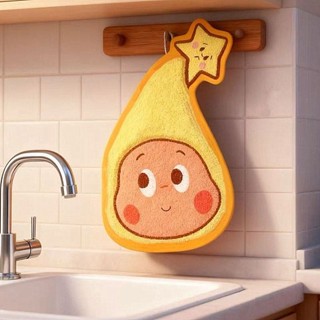 LifeStory Starman ผ้าเช็ดมือหนาแบบแขวนดูดซับน้ํา Quick-Dryin…