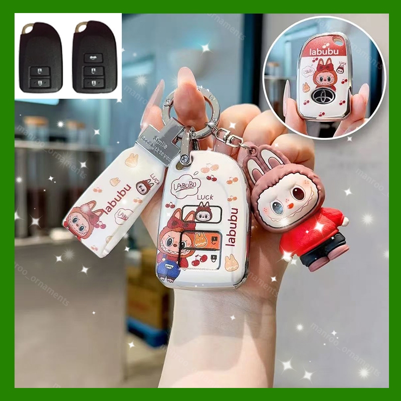 Key Case Toyota Yaris/Vios/Yaris 2014/Yaris-5 door/Yaris ativ Car 2/3 ปุ ่ ม TPU Remote Key Cover Case Casing