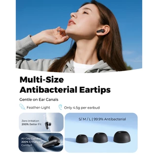 หูฟังไร้สาย SoundPEATS Q3 Pro Bluetooth 6.0 Dual Mics ANC Gaming Mode App Support